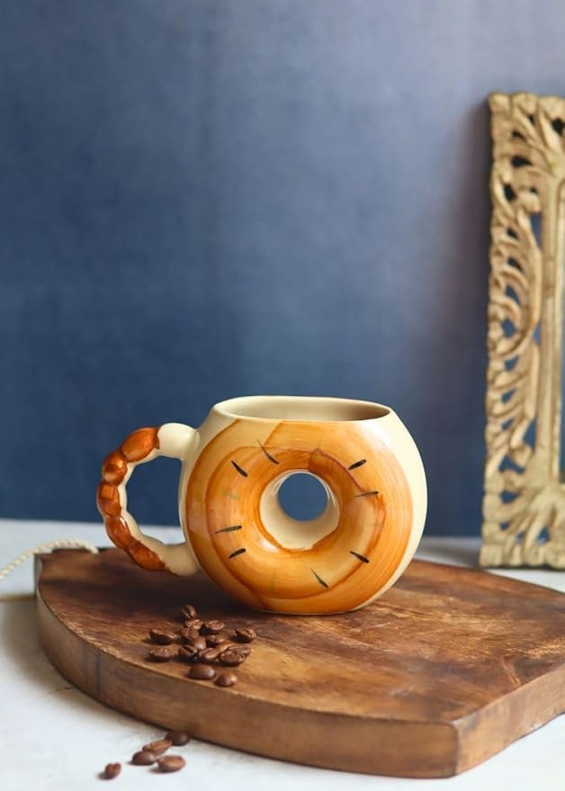 Donut Shaped Ceramic Coffee Mug