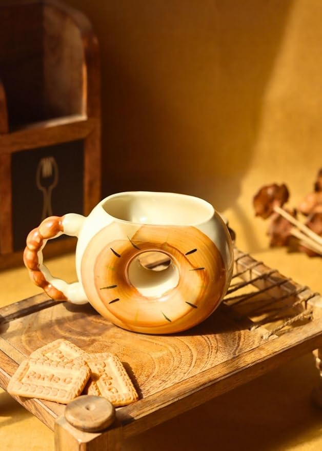 Donut Shaped Ceramic Coffee Mug