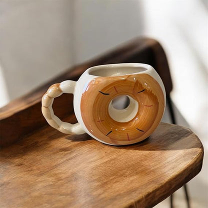 Donut Shaped Ceramic Coffee Mug