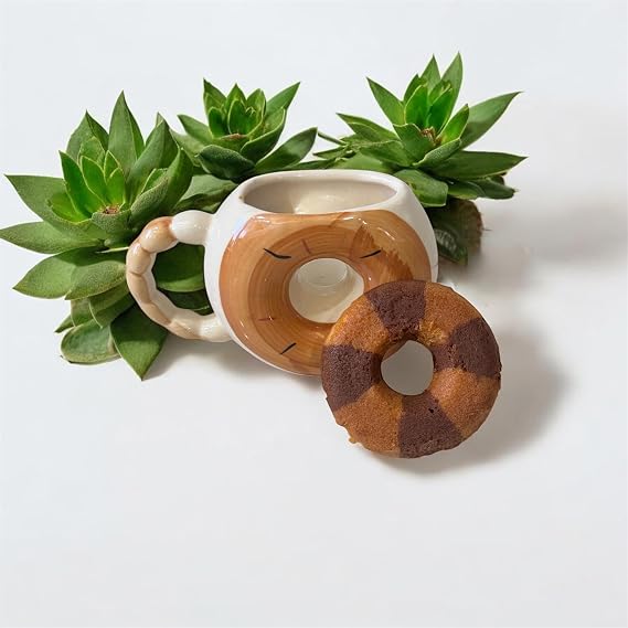 Donut Shaped Ceramic Coffee Mug