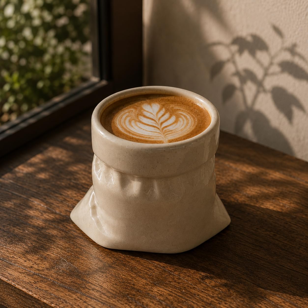 White Ceramic Pouch Mug