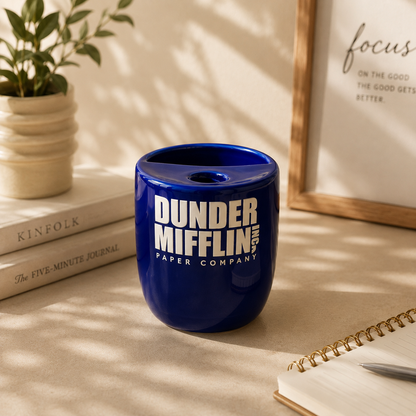 Dunder Mifflin Series Inspired Ceramic/Tumbler- with stainless steel straw- Name- UV DTF Stickers