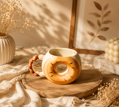 Donut Shaped Ceramic Coffee Mug